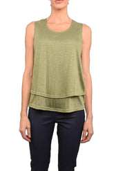 "Pine" Wide Strap Cami -CP529