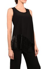 Black Tank Top "Notte"-cp757