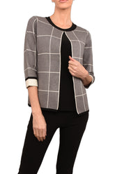 Veste Courte Grise Grey -VLA3016