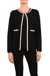 Veste Noire Courte-VLA3086