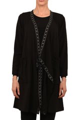 Veste asymétrique noire ML55