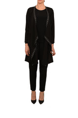 Veste asymétrique noire ML55