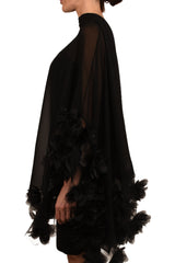 Top and Shawl - TNE883 BLACK